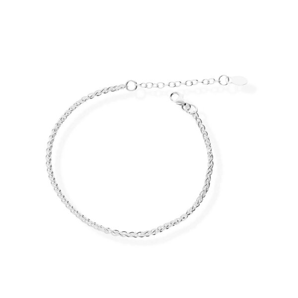 Armband Damen 925 Silber - Armkette Weizenkette