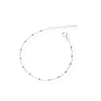 925 Silber dezente Armkette Damen Armband Perlen Armkettchen-20