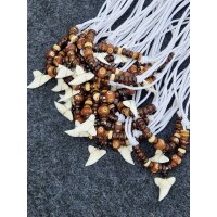 echte Haizahnkette Surferkette Perlen aus Naturmaterial Choker hz2