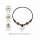 Surferkette mit Naturzahn und Naturperlen – verstellbarer Beach-Schmuck