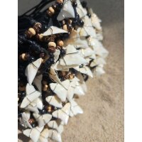 echte Haizahnkette Surferkette Perlen aus Naturmaterial Choker hz4