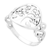 Damenring Lebensbaum  925 Sterling Silber Ring,Motivring...