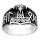 Thors Hammer keltischer 925 Sterling Silber Ring, Bandring  msr34