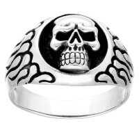 Totenkopfring  925 Sterling Silber Ring,scull ring  msr13