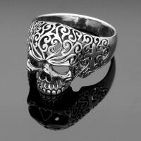 Totenkopfring  925 Sterling Silber Ring,scull ring  msr9