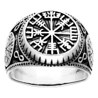 Vegvisir keltischer Kompass  925 Sterling Silber Ring,...
