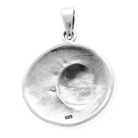 viTalisman Unisex Amulett aus 925 Sterling Silber Kette Anh&auml;nger Sonne Mond ma6-30