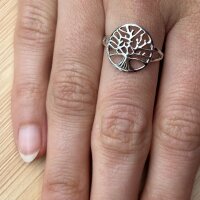 Damenring 925 Sterling Silber Ring keltischer Lebensbaum Yggdrasil msr42