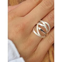 Designer Damenring 925 Sterling Silber Ring abstrakt sr-18