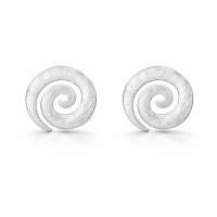 Damen Ohrstecker Spirale 925 Sterling Silber...