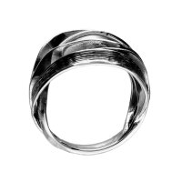 viTalisman Damen Ring 925 Sterling Silber dunkel oxidiert...