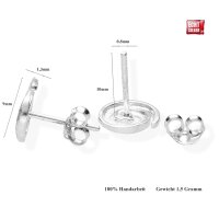 Ohrstecker Silber 925 Damen Ohrringe Spirale viTalisman