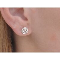 Ohrstecker Silber 925 Damen Ohrringe Spirale viTalisman