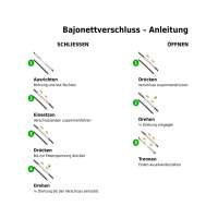 Lederband Kette mit Edelstahl Bajonettverschluss &ndash; Lederkette f&uuml;r Anh&auml;nger Damen &amp; Herren