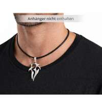 Lederband Kette mit Edelstahl Bajonettverschluss &ndash; Lederkette f&uuml;r Anh&auml;nger Damen &amp; Herren