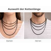 Lederband Kette mit Edelstahl Bajonettverschluss &ndash; Lederkette f&uuml;r Anh&auml;nger Damen &amp; Herren