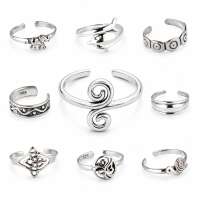 Zehenring 925 Silber – Größenverstellbar...