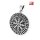 viTalisman Unisex Amulett Kettenanhänger keltisch Aegishjalmur aus 925 Sterling Silber geschwärzt 36204