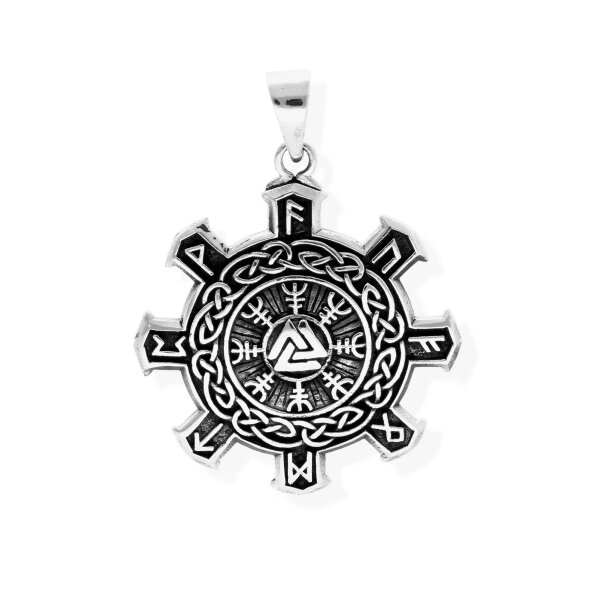 viTalisman Unisex Amulett Kettenanhänger keltisch keltisches Schutzsymbol aus 925 Sterling Silber geschwärzt 36009