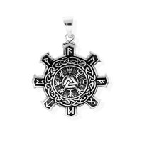 viTalisman Unisex Amulett Kettenanh&auml;nger keltisch keltisches Schutzsymbol aus 925 Sterling Silber geschw&auml;rzt 36009