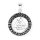 viTalisman Unisex Amulett Kettenanhänger keltisch Valknut mit Runen aus 925 Sterling Silber geschwärzt 36014