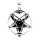 viTalisman Unisex Amulett Kettenanhänger symbolisch Pentagramm Baphomet aus 925 Sterling Silber geschwärzt 36020