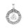 viTalisman Unisex Amulett Kettenanhänger keltisch Valknut - Wotansknoten aus 925 Sterling Silber geschwärzt 36023