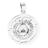 viTalisman Unisex Amulett Kettenanh&auml;nger keltisch Valknut Runen aus 925 Sterling Silber geschw&auml;rzt 36024