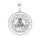 viTalisman Unisex Amulett Kettenanhänger keltisch Valknut Runen aus 925 Sterling Silber geschwärzt 36024