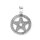 viTalisman Unisex Amulett Kettenanhänger symbolisch Runen Pentagramm aus 925 Sterling Silber geschwärzt 36025