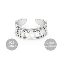 925 Silber Zehenring &ndash; 9 trendige Designs zur Auswahl &ndash; Verstellbarer Fu&szlig;schmuck