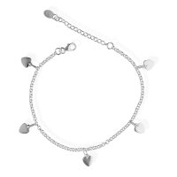 925 Silber Armkette Herz Herzen Liebe Damen-Armband...