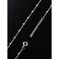 925 Silber Fu&szlig;kette Silberkugel Silberperlen Charm Damen Fu&szlig;band Fu&szlig;kettchen Fk63