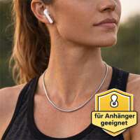 Schlangenkette Edelstahl 316L mit Karabinerverschluss &ndash; unisex Halskette