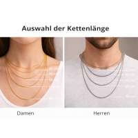 Schlangenkette Edelstahl 316L mit Karabinerverschluss &ndash; unisex Halskette