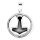 viTalisman Unisex Amulett Kette Anhänger keltisch Mjölnir Thors Hammer Runenring 925 Sterling Silber 36082