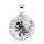 Amulett Kettenanhänger Kette Anhänger christlich Christophorus 925 Sterling Silber unisex 36085