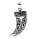 Amulett Kettenanhänger Kette Anhänger keltisch Kralle Zahn 925 Sterling Silber 36087