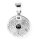 Amulett Kette Anhänger Kettenanhänger Kompass unisex 925 Sterling Silber 36090