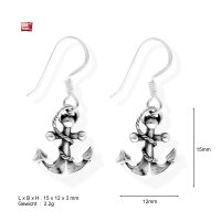 Ohrh&auml;nger Ohrringe nordisch keltisch maritim Anker anchor unisex 925 Sterling Silber 34302