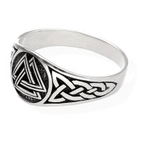 Valknut Ring Wotansknoten keltisch Odin 925 Sterling...