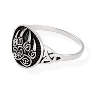 Wolfstatze Fenrir Ring B&auml;rentatze keltisch Odin Klaue Pfote 925 Sterling Silber Motivring  msr44