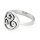 Triskell Ring Triskele keltisch Odin Wotan 925 Sterling Silber Motivring  msr48