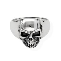 Skull Totenkopf Ring Fingerring Biker gothic 925 Sterling Silber Motivring  msr50