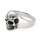 Skull Totenkopf Ring Fingerring Biker gothic 925 Sterling Silber Motivring  msr50