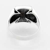 Eisernes Kreuz Ring Fingerring Templerkreuz Bikerring gothic 925 Sterling Silber Motivring  msr54 64 (20,4 mm &Oslash;)