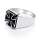 Eisernes Kreuz Ring Fingerring Templerkreuz Bikerring gothic 925 Sterling Silber Motivring  msr54 64 (20,4 mm Ø)