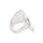 Designer Damenring CZ Zirkonia abstrakt statementring Kreis 925 Sterling Silber Ring  sr-28