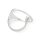 Designer Damenring CZ Zirkonia abstrakt statementring Kreis 925 Sterling Silber Ring  sr-28