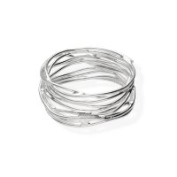 Wickelring Damenring abstrakt Silberstr&auml;nge 925 Sterling Silber Ring  sr-32